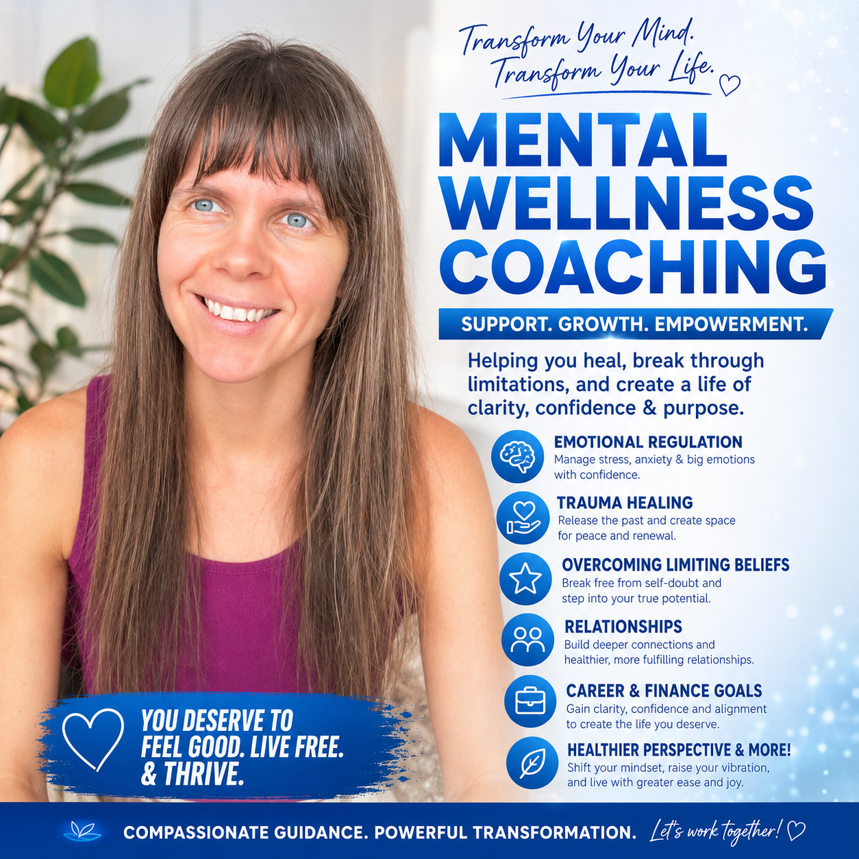 Mental wellness coaching with Rozalia for support, growth and empowerment