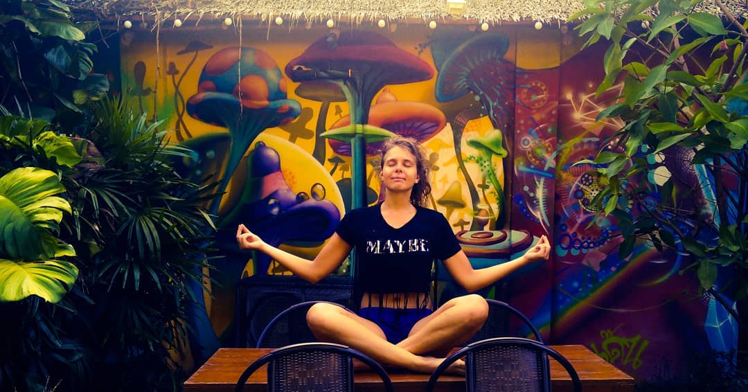 Rozzebud in a quiet meditation setting